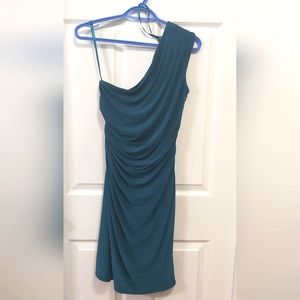 Le Chateau Teal one shoulder cocktail dress Medium